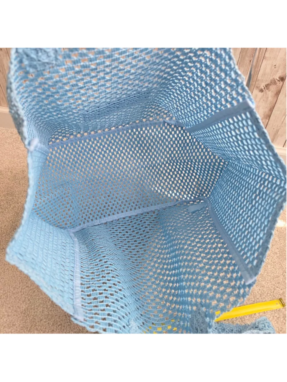 Dolce & Gabbana Light Blue Beach Mesh Tote Bag  NWOT